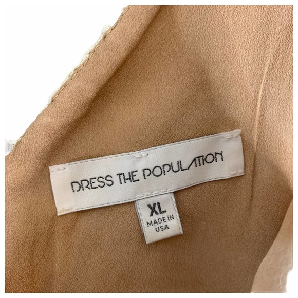 Dress The Population Ava Lace Mini Dress Size XL - Picture 5 of 7